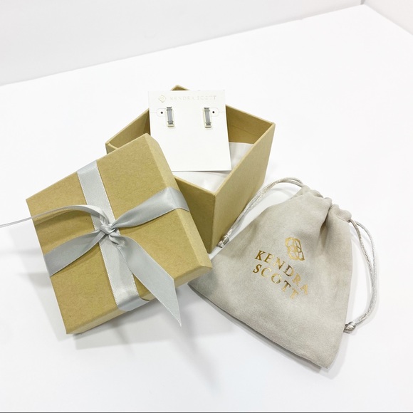 Kendra Scott Stan Rhodium Slate earrings - Picture 3 of 9